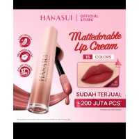 Hanasui Mattedorable Lip Cream Shade 16 Glam - Lipstik Matte Cair Ringan Transferproof